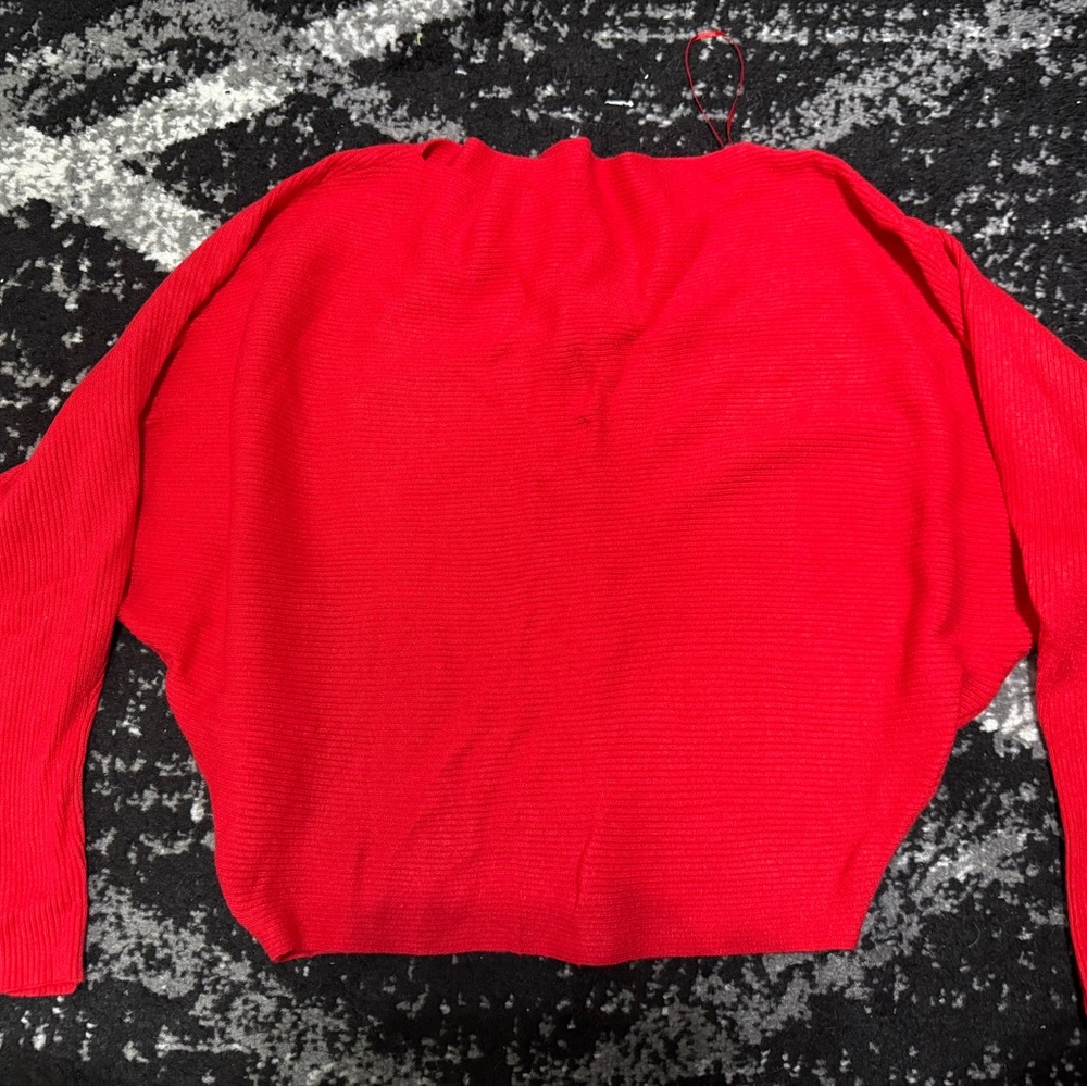 Philosophy Red Boatneck Sweater